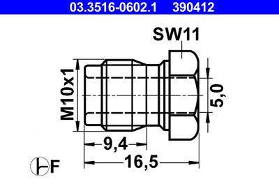 Union Bolt ATE 03.3516-0602.1