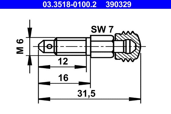 ATE 03.3518-0100.2 Breather Screw/Valve