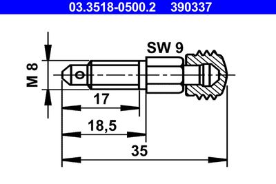 Breather Screw/Valve ATE 03.3518-0500.2