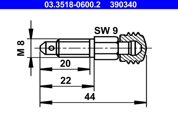 ATE 03.3518-0600.2 Breather Screw/Valve