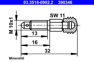 Breather Screw/Valve ATE 03.3518-0902.2