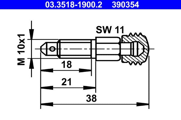 ATE 03.3518-1900.2 Breather Screw/Valve