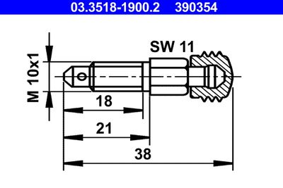 Breather Screw/Valve ATE 03.3518-1900.2
