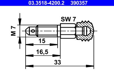 Breather Screw/Valve ATE 03.3518-4200.2