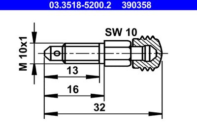 Breather Screw/Valve ATE 03.3518-5200.2