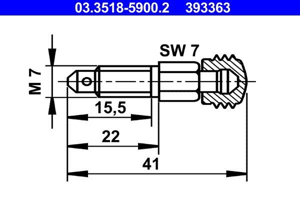 ATE 03.3518-5900.2 Breather Screw/Valve