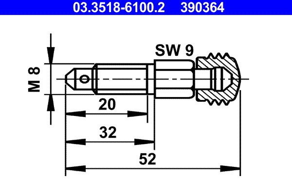 ATE 03.3518-6100.2 Breather Screw/Valve