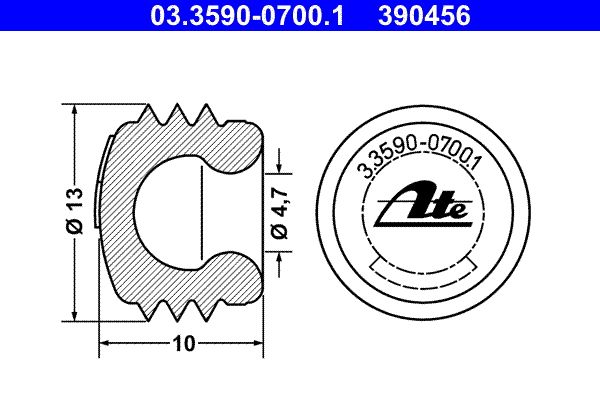 ATE 03.3590-0700.1 Sealing/Protective Cap