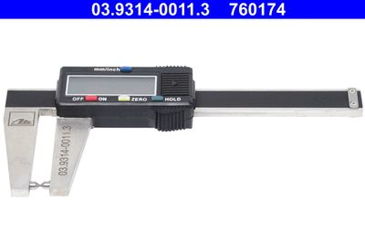 Vernier Calliper, brake disc thickness ATE 03.9314-0011.3