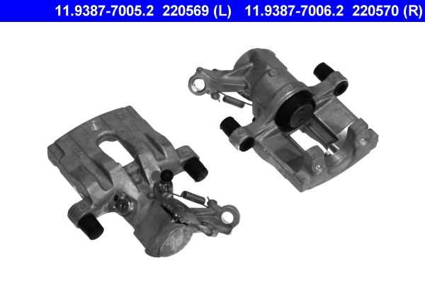 ATE 11.9387-7006.2 Brake Caliper