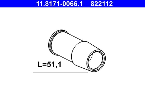ATE 11.8171-0066.1 Guide Sleeve, brake caliper