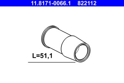 Guide Sleeve, brake caliper ATE 11.8171-0066.1