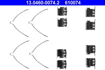 Accessory Kit, disc brake pad ATE 13.0460-0074.2