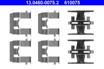 Accessory Kit, disc brake pad ATE 13.0460-0075.2