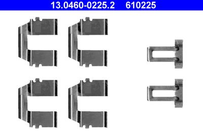 Accessory Kit, disc brake pad ATE 13.0460-0225.2