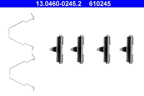 ATE 13.0460-0245.2 Accessory Kit, disc brake pad
