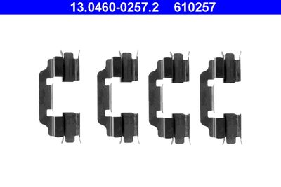 Accessory Kit, disc brake pad ATE 13.0460-0257.2