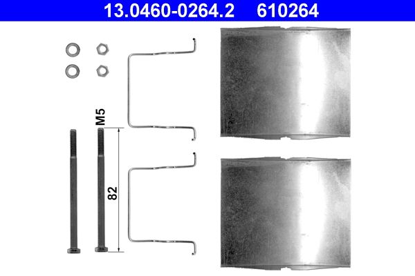 ATE 13.0460-0264.2 Accessory Kit, disc brake pad