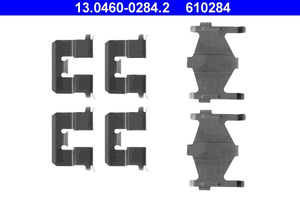 ATE 13.0460-0284.2 Accessory Kit, disc brake pad