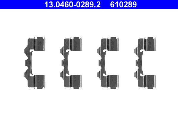 ATE 13.0460-0289.2 Accessory Kit, disc brake pad