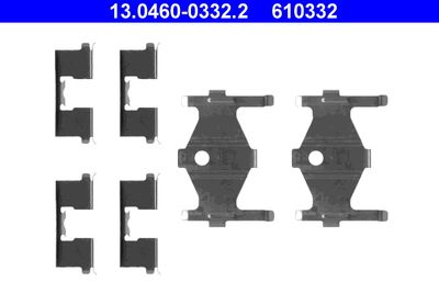 Accessory Kit, disc brake pad ATE 13.0460-0332.2