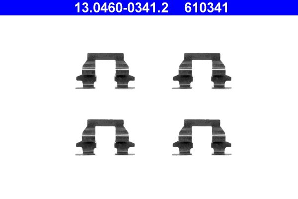 ATE 13.0460-0341.2 Accessory Kit, disc brake pad