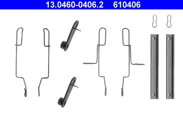 ATE 13.0460-0406.2 Accessory Kit, disc brake pad