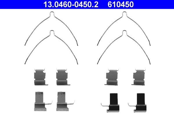ATE 13.0460-0450.2 Accessory Kit, disc brake pad
