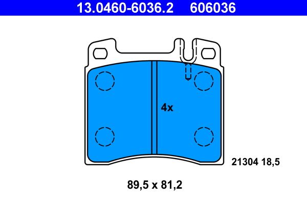 ATE 13.0460-6036.2 Brake Pad Set, disc brake