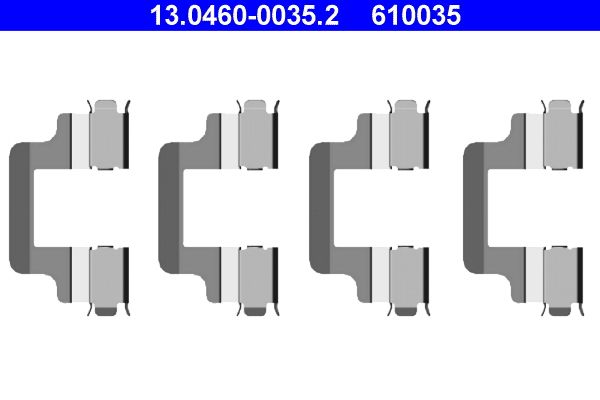 ATE 13.0460-0035.2 Accessory Kit, disc brake pad