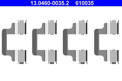Accessory Kit, disc brake pad ATE 13.0460-0035.2