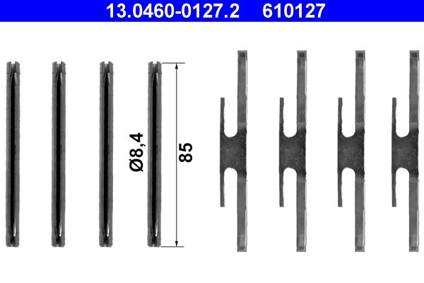 ATE 13.0460-0127.2 Accessory Kit, disc brake pad