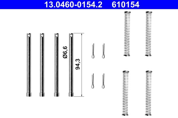 ATE 13.0460-0154.2 Accessory Kit, disc brake pad