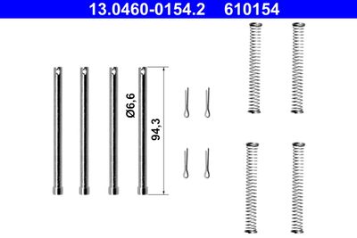 Accessory Kit, disc brake pad ATE 13.0460-0154.2