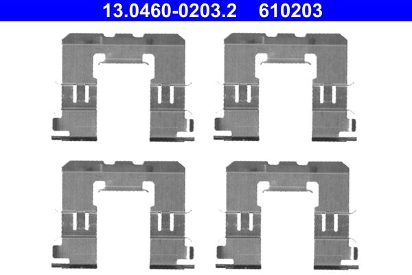 ATE 13.0460-0203.2 Accessory Kit, disc brake pad