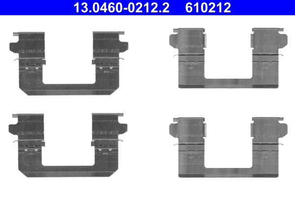 ATE 13.0460-0212.2 Accessory Kit, disc brake pad