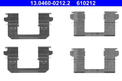 Accessory Kit, disc brake pad ATE 13.0460-0212.2