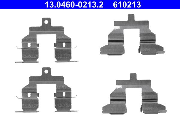 ATE 13.0460-0213.2 Accessory Kit, disc brake pad