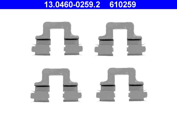 ATE 13.0460-0259.2 Accessory Kit, disc brake pad
