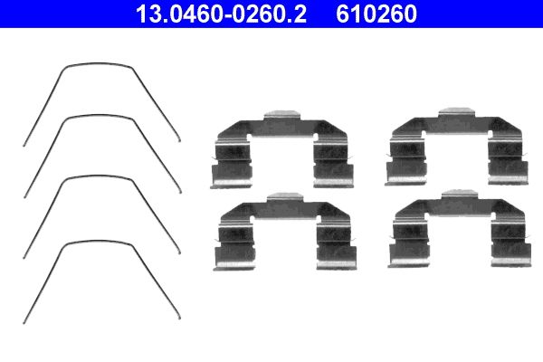 ATE 13.0460-0260.2 Accessory Kit, disc brake pad