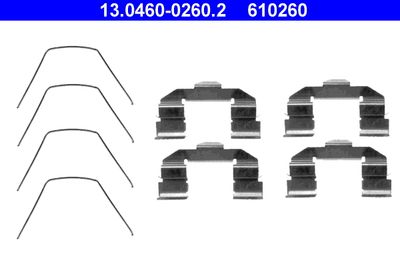 Accessory Kit, disc brake pad ATE 13.0460-0260.2