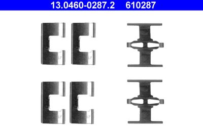 Accessory Kit, disc brake pad ATE 13.0460-0287.2