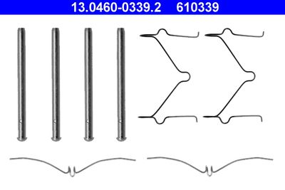 Accessory Kit, disc brake pad ATE 13.0460-0339.2