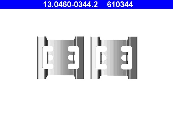 ATE 13.0460-0344.2 Accessory Kit, disc brake pad