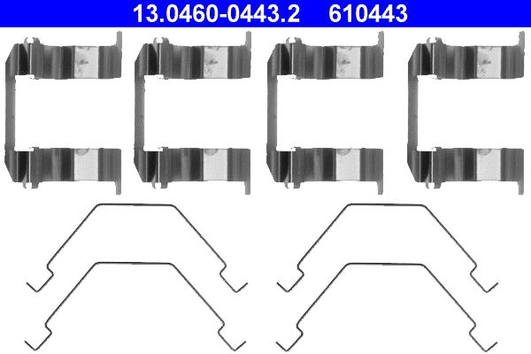 ATE 13.0460-0443.2 Accessory Kit, disc brake pad
