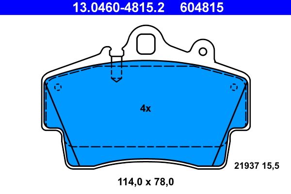 ATE 13.0460-4815.2 Brake Pad Set, disc brake