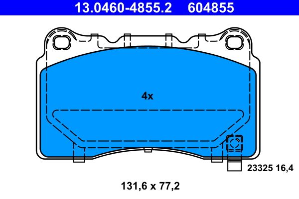 ATE 13.0460-4855.2 Brake Pad Set, disc brake