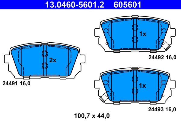 ATE 13.0460-5601.2 Brake Pad Set, disc brake
