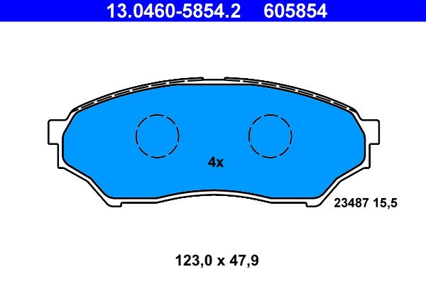 ATE 13.0460-5854.2 Brake Pad Set, disc brake