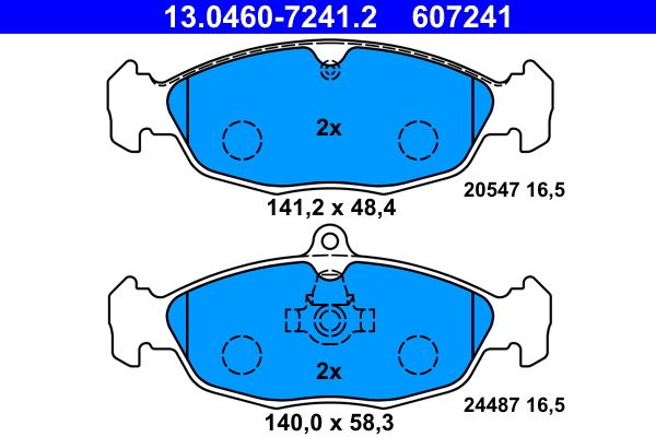 ATE 13.0460-7241.2 Brake Pad Set, disc brake